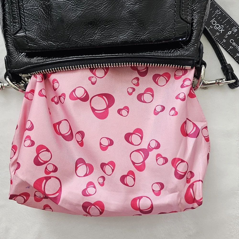 ❌️SOLD❌️EUC Coach Poppy Black Patent Leather Shoulder Bag - Picture 8 of 15